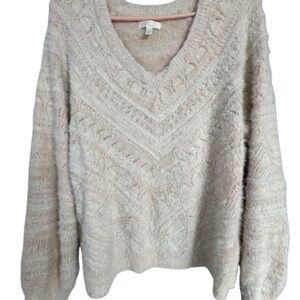 LC Lauren Conrad Chevron V-
Neck Sweater